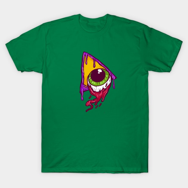 Grime Melted Illuminati Eyeball T-Shirt by yogisnanda